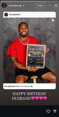 Still taken from Biles' Instagram (source: @simonebiles/Instagram)