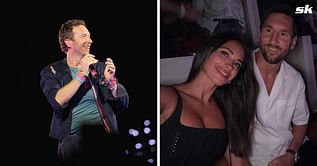 Coldplay singer Chris Martin sums up Lionel Messi with a comment after Inter Miami star and wife Antonela Roccuzzo are shown on jumbotron at concert
