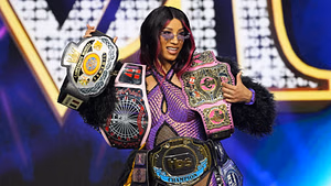 Newly crowned champion tells AEW star Mercedes Moné (fka Sasha Banks) to "get away" from her
