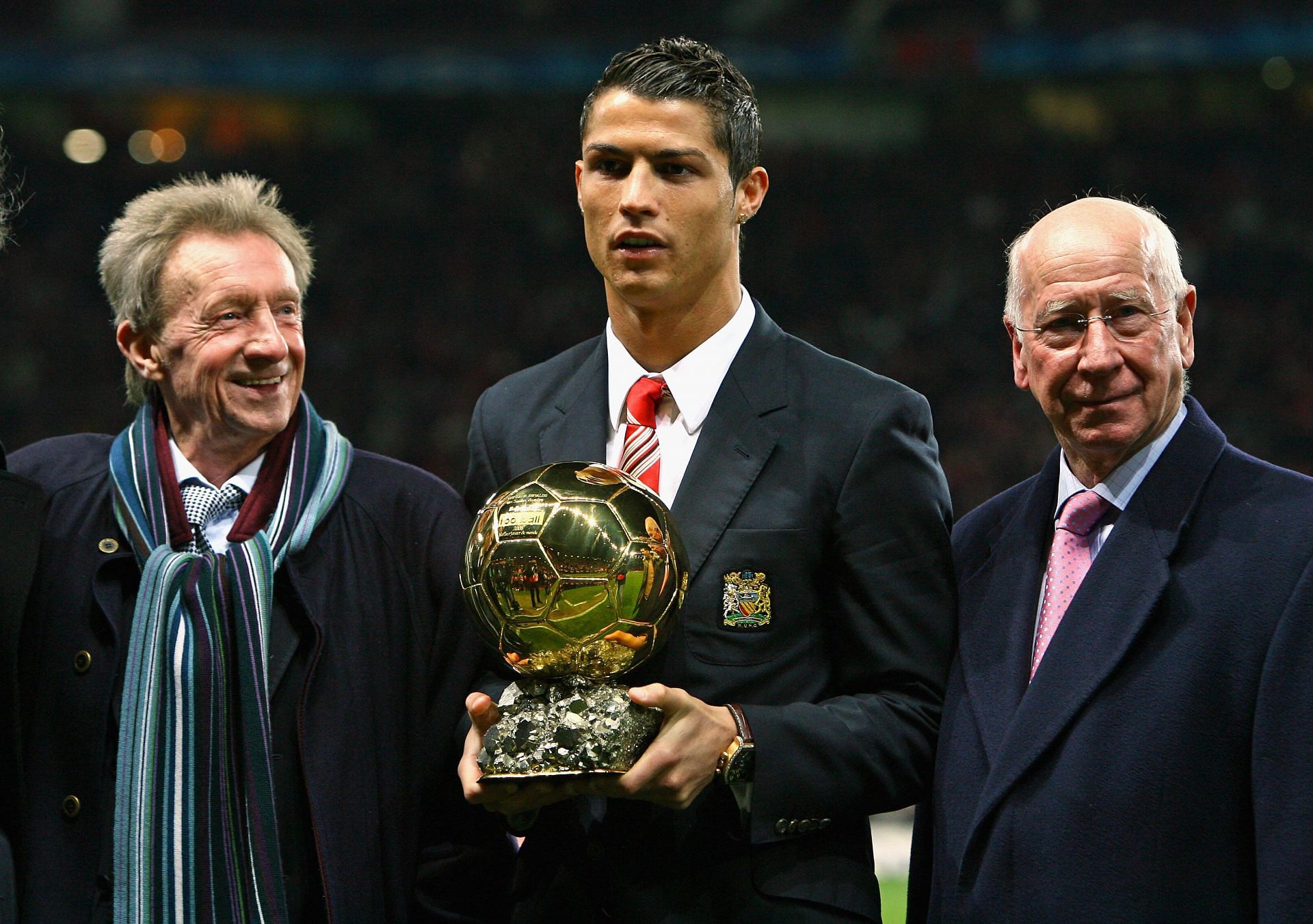 Denis Law, Cristiano Ronaldo and Sir Bobby Charlton