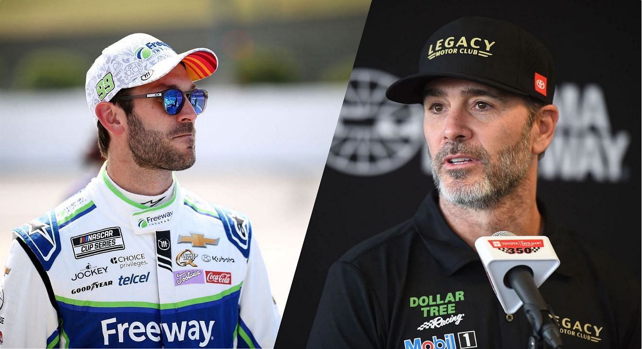 Daniel Suarez and Jimmie Johnson