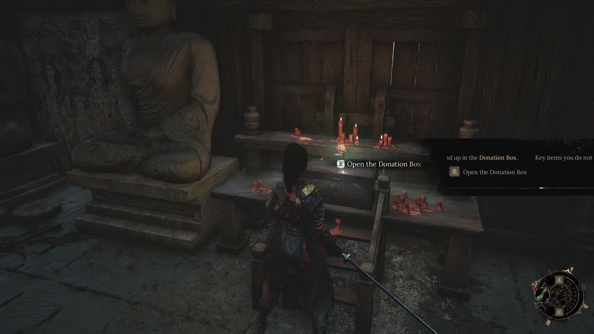 Interact with the Donation Box (Image via 505 Games)