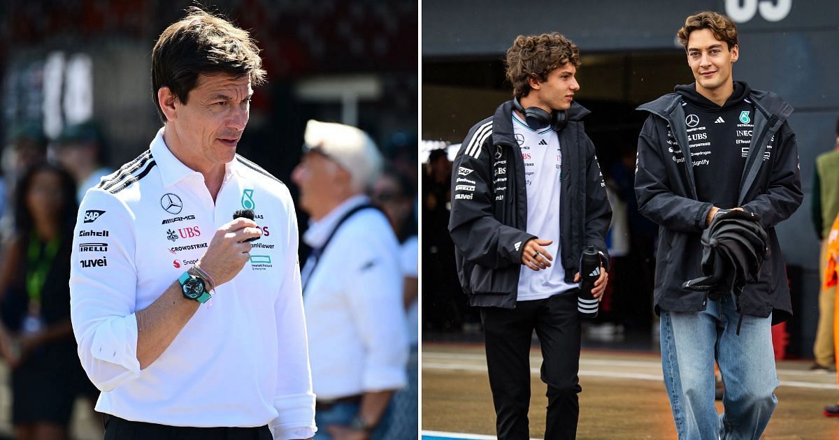 F1, Formula 1, George Russell, Kimi Antonelli, Mercedes, Toto Wolff