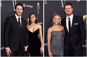 Josh Allen and Hailee Steinfeld mark attendance at Sam Darnold and GF Katie Hoofnagle's engagement ceremony