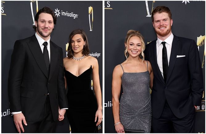 Josh Allen and Hailee Steinfeld mark attendance at Sam Darnold and GF Katie Hoofnagle's engagement ceremony