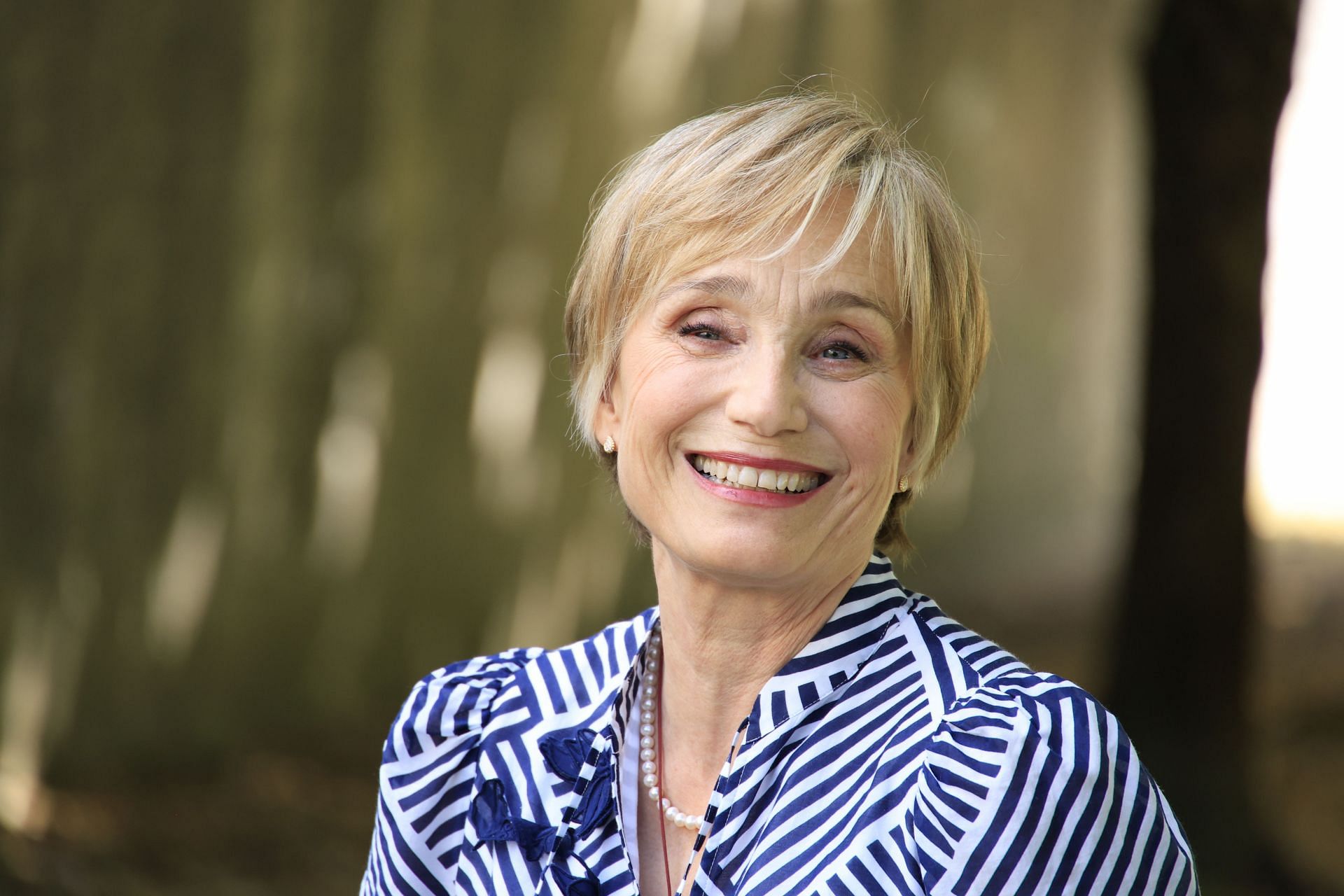 Kristin Scott Thomas attends the Jury Photocall during the 17th Angouleme French-Speaking Film Festival on August 27, 2024 in Angouleme, France. (Photo by Julien M. Hekimian/Getty Images)