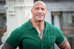 "They’re recreating that one Hannah Montana episode" — Internet reacts to Dwayne Johnson sharing video of his daughters doing glitter makeup on him