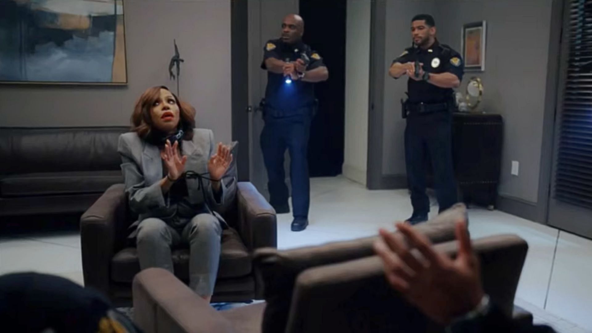 A still from Tyler Perry&rsquo;s Sistas season 9 (Image via Bet)