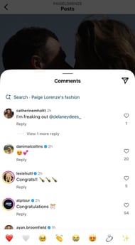 Comments section