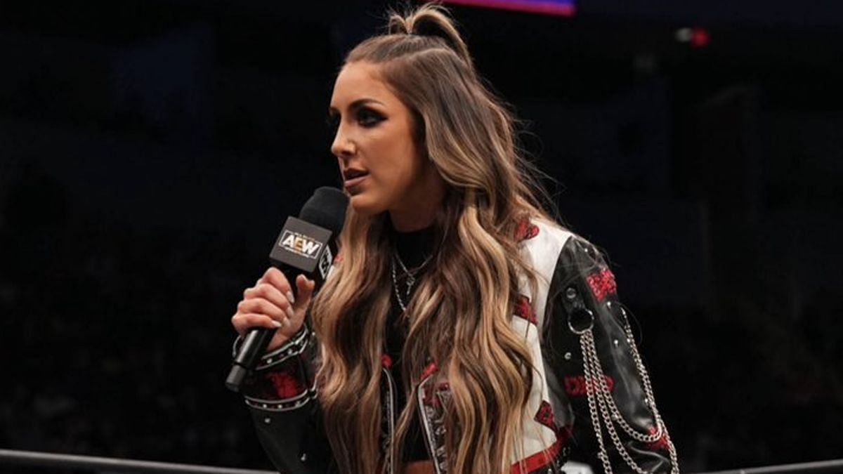 Britt Baker on AEW television (Image via Britt Baker