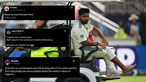"Most probably sealed the series" - Fans express concern as Rishabh Pant retires hurt with injury on Day 1 of ENG vs IND 2025 4th Test