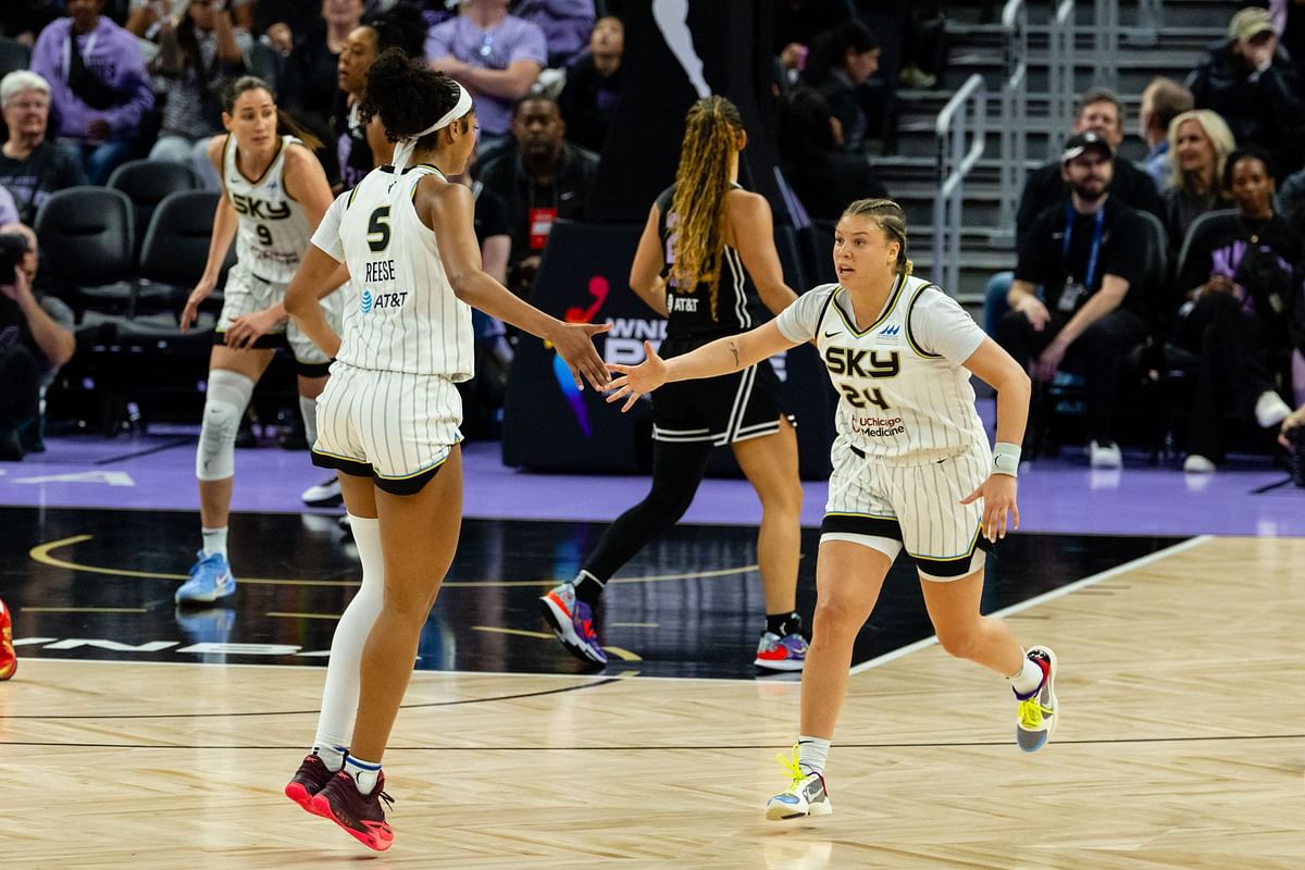 "Individual awards are team awards" - Angel Reese reflects on 2nd All-Star nod as Chicago Sky teammates erupt in celebration at practice