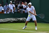 Miomir Kecmanovic in action on Day Two: The Championships - Wimbledon 2025 - Source: Getty