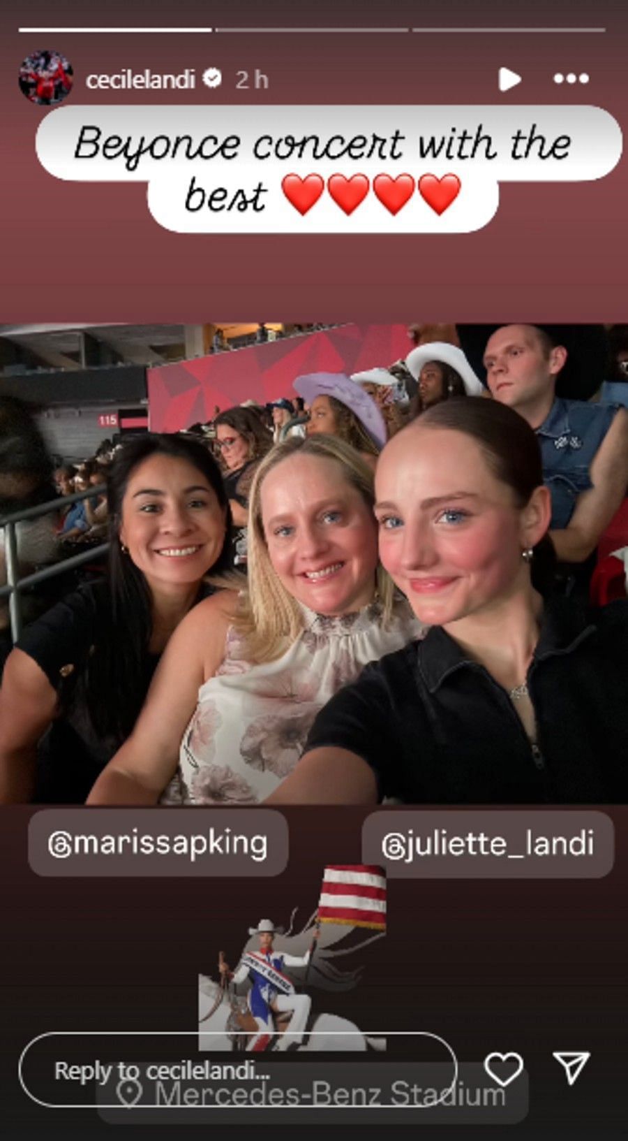 Screenshot of Simone Biles&#039; former coach Landi&#039;s Instagram story (@cecilelandi).