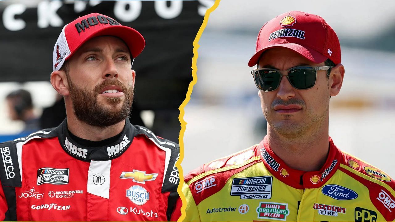 Ross Chastain(L) and Joey Logano(R)