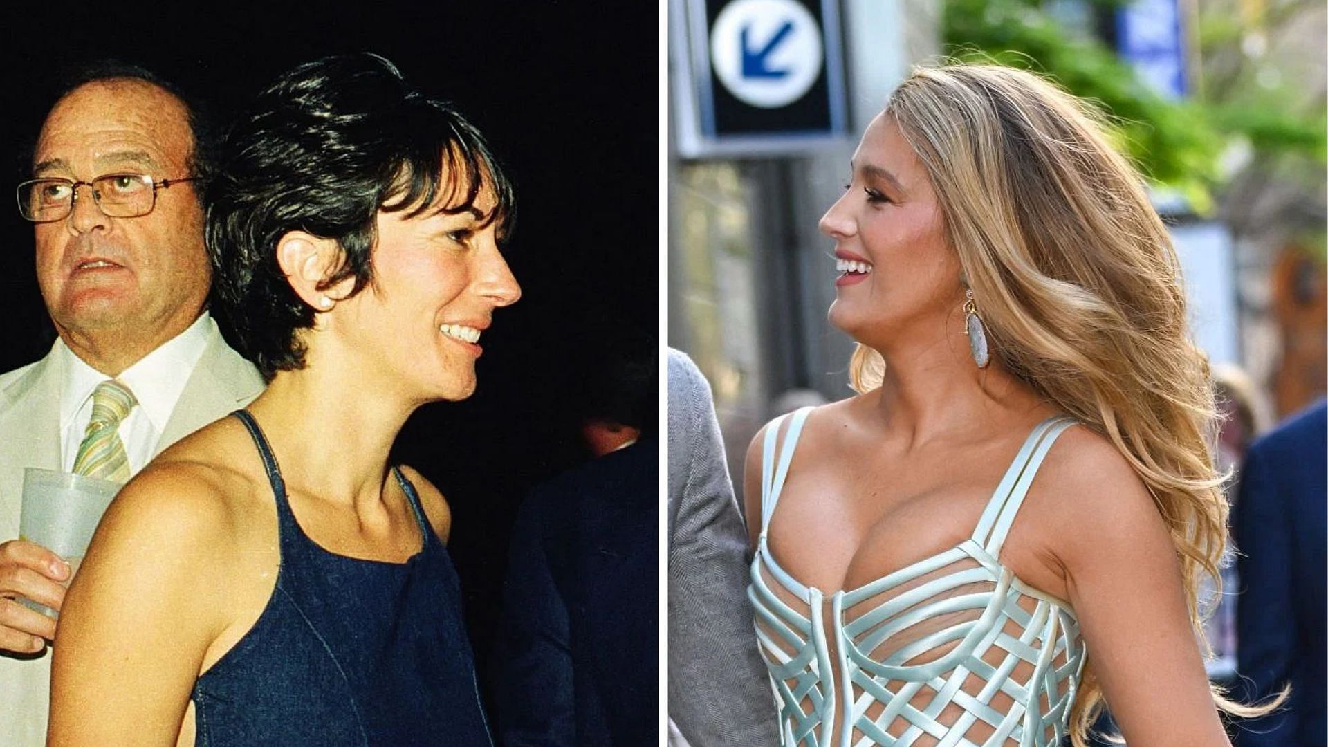 Ghislaine Maxwell (L) and Blake Lively (All Images via Getty)