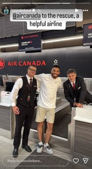 Evander Kane's Instagram Story Credit: @ evanderkane