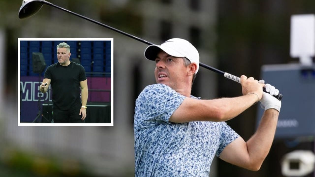 Pat McAfee x Rory McIlroy collage
