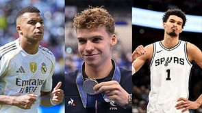 "Not an announcement, it is a promise"- Leon Marchand teams up with Kylian Mbappe & Victor Wembanyama as he signs with multi-billion dollar brand