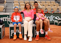 WATCH: Novak Djokovic's son Stefan and daughter Tara melt hearts by dancing alongside Serb in celebration after he reaches Wimbledon SF