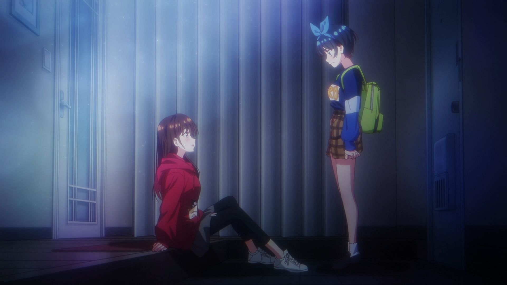 Chizuru and Ruka as seen in Rent-A-Girlfriend (Image via TMS Entertainment)