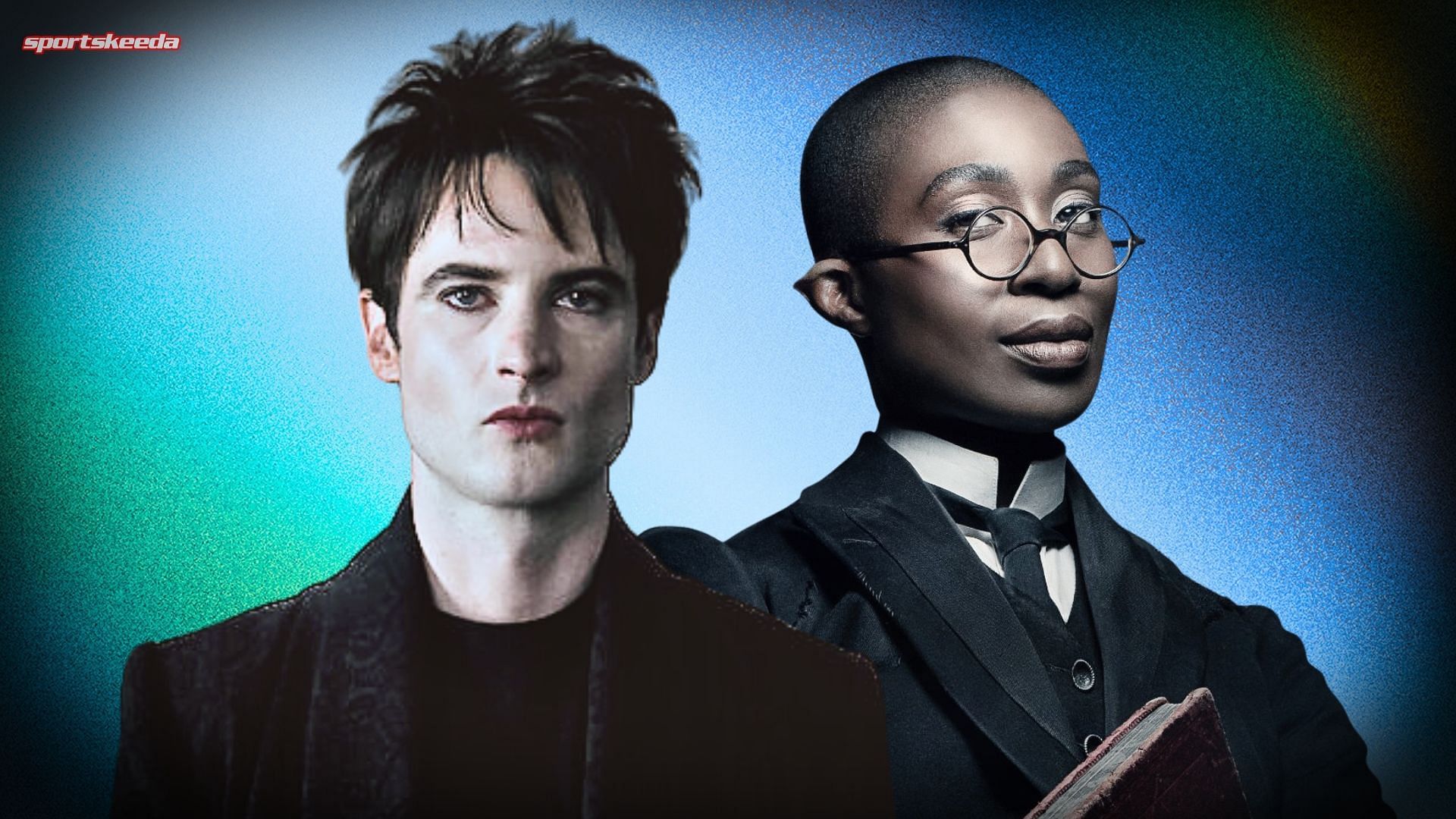 Dream and Lucienne from The Sandman season 2 (Custom cover edited by Sportskeeda, Original Image [Netflix])