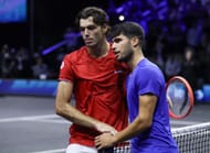 Taylor Fritz (left) and Carlos Alcaraz (right) (Source: Getty)