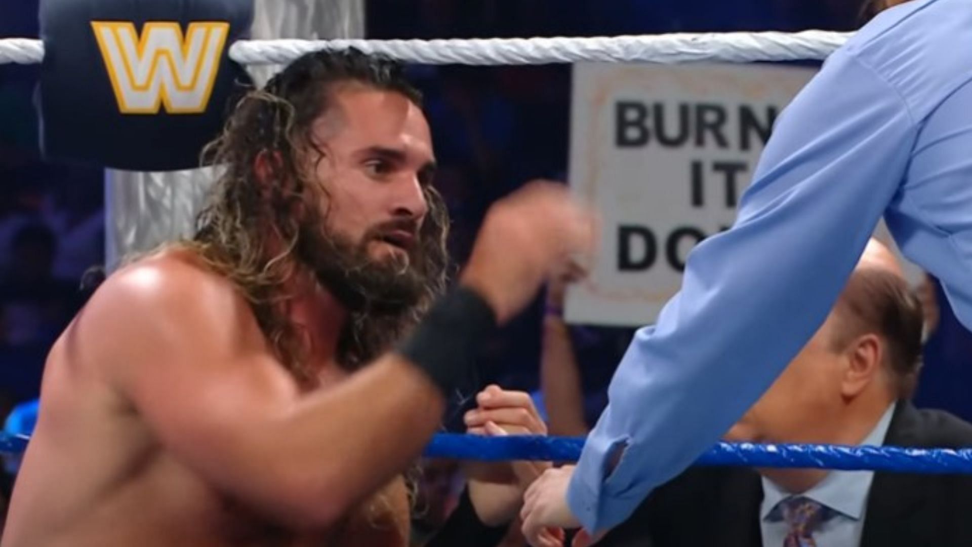 The star was hurt (Credit: WWE on YouTube)