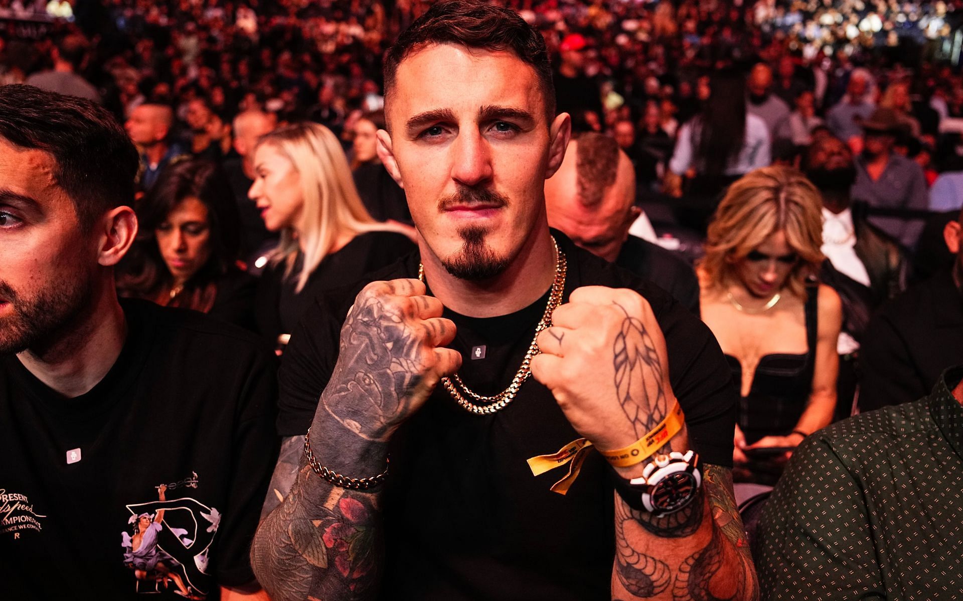 Tom Aspinall warns fans against taking pictures of his kids. [Image courtesy: Getty]