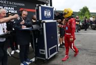 Lewis Hamilton in parc ferme during the F1 Grand Prix of Belgium. Source: Getty