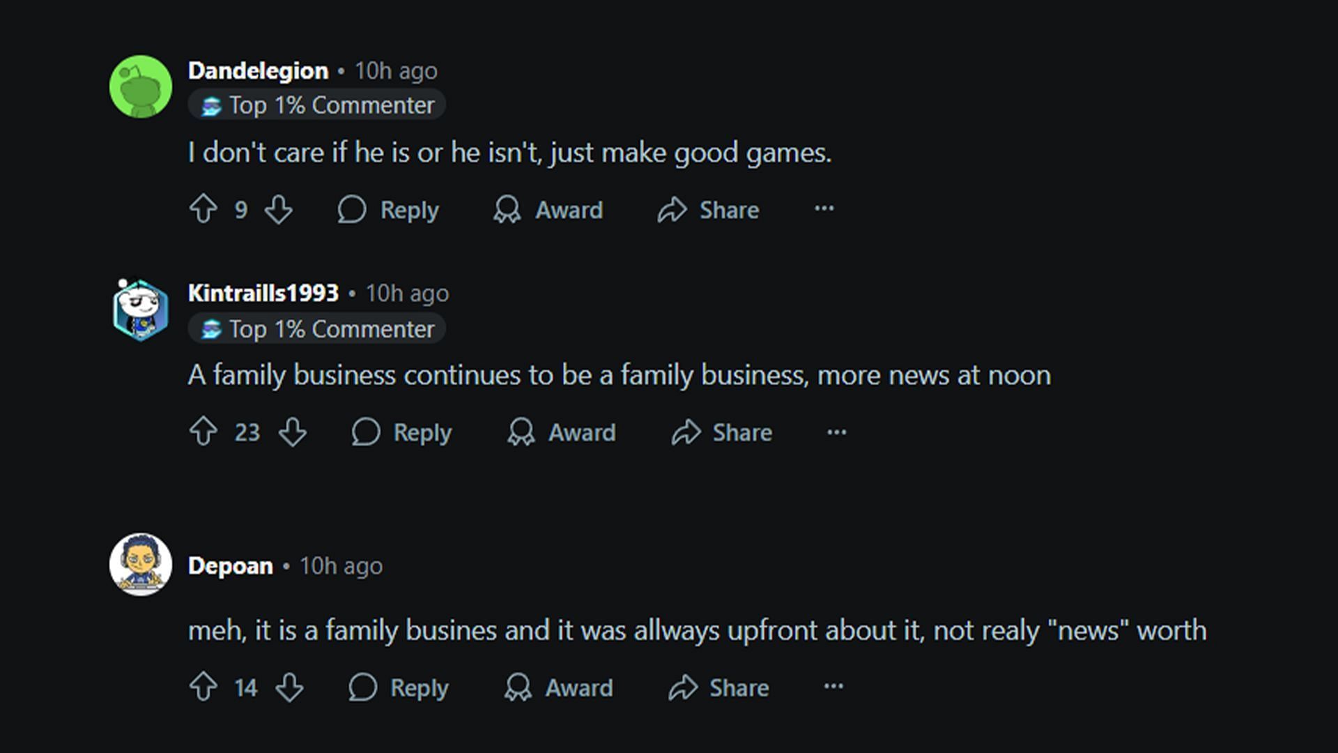 Many users are only concerned with the quality of games that Ubisoft will be producing in future (Image via Reddit.com)