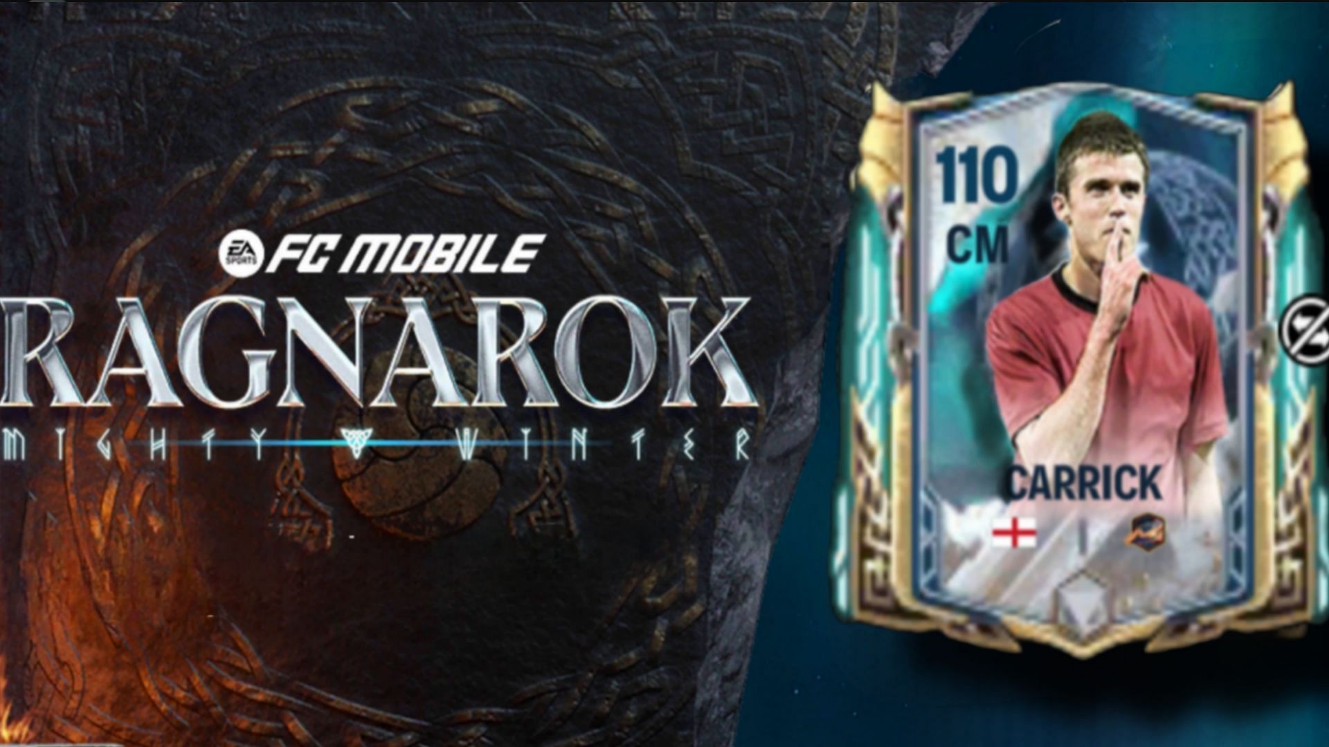 Completing the EA FC Mobile Ragnarok Mighty Winter Michael Carrick exchange will enable you to get the legendary midfielder (Image via EA Sports)
