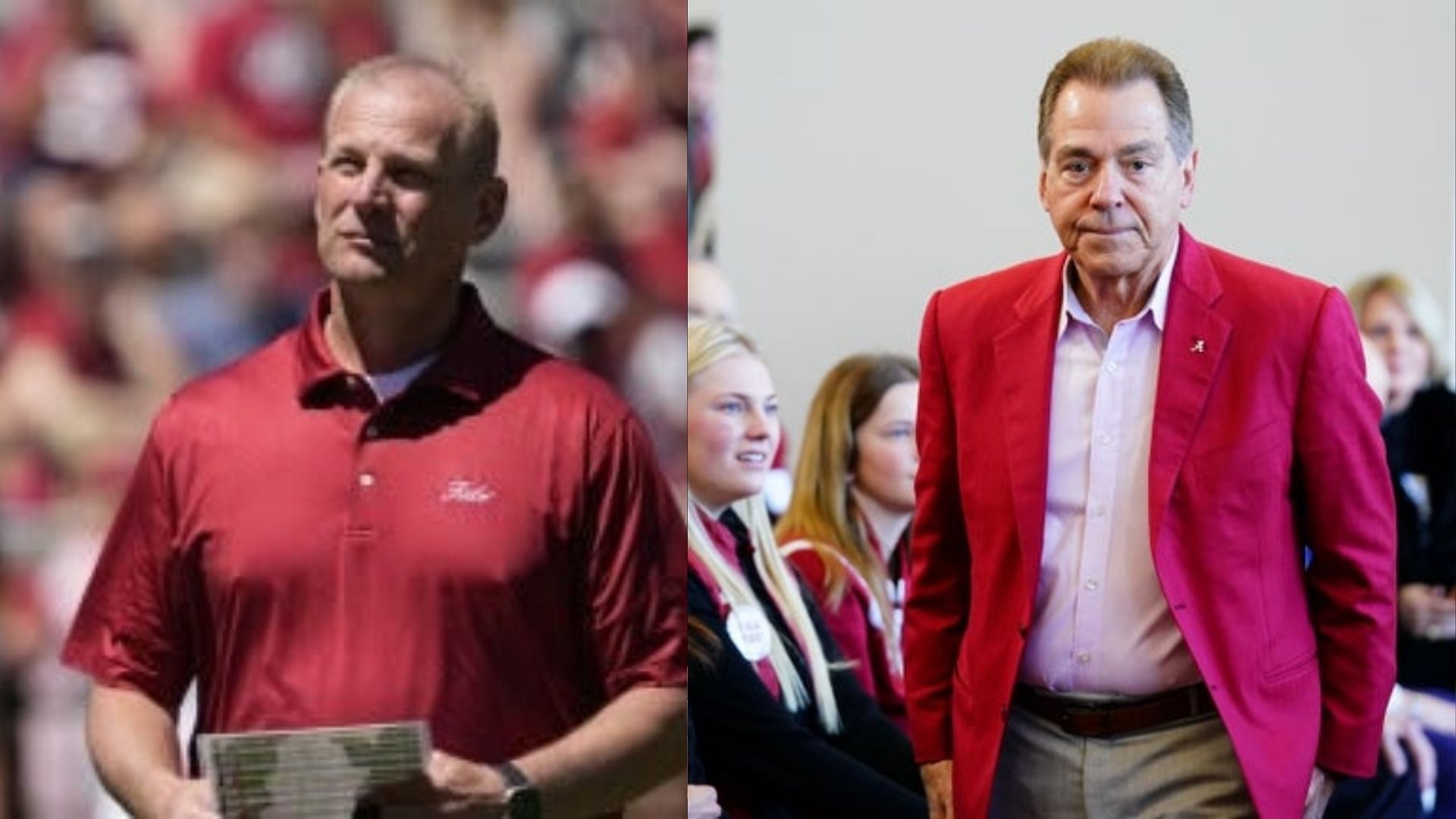 Kalen DeBoer and Nick Saban