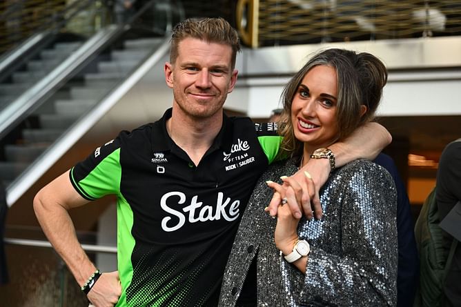 Nico Hulkenberg’s wife makes a fashion statement in black see-through dress with a 4-word reaction