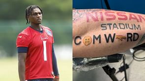 "What people will do for 5 seconds of fame" - NFL fans react as Titans supporter gets hilarious Cam Ward tattoo on arm