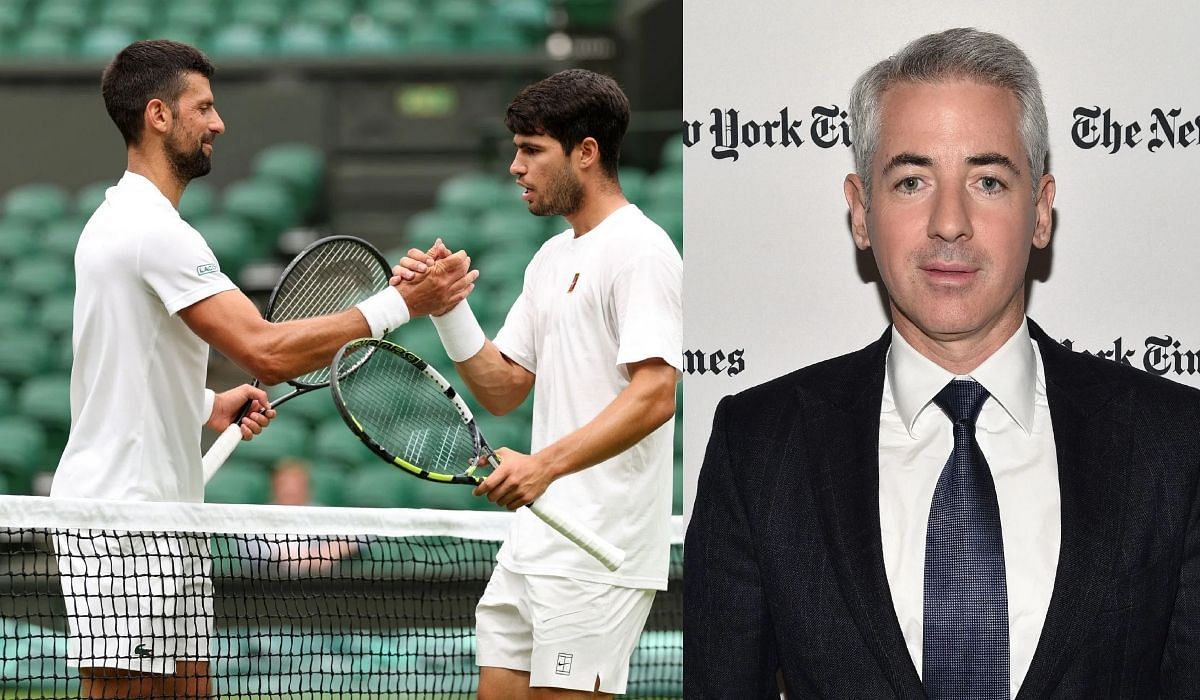 Novak Djokovic, Carlos Alcaraz, and Bill Ackman - Source: Getty