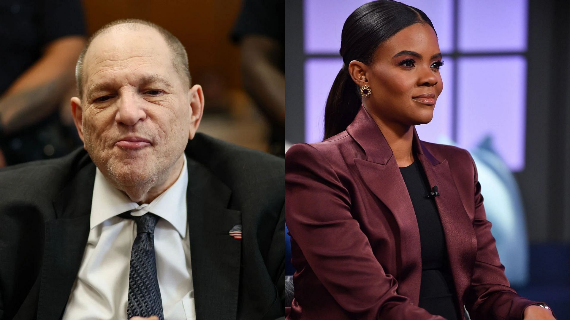 Harvey Weinstein and Candace Owens (Image via Getty)