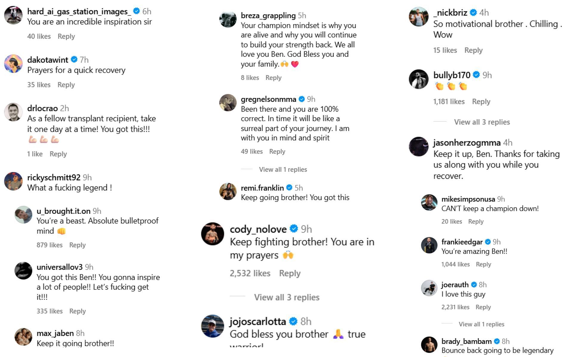 Fans react to Ben Askren&#039;s new video detailing physical changes. [Screenshots courtesy: @benaskren on Instagram]