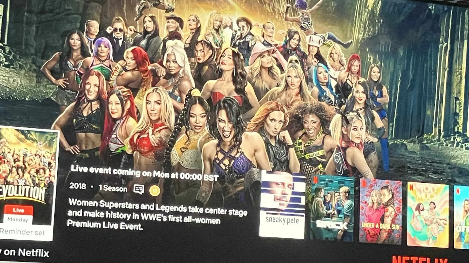 Kiana James is featured on the poster for Evolution on Netflix. [Image credit: Netflix]