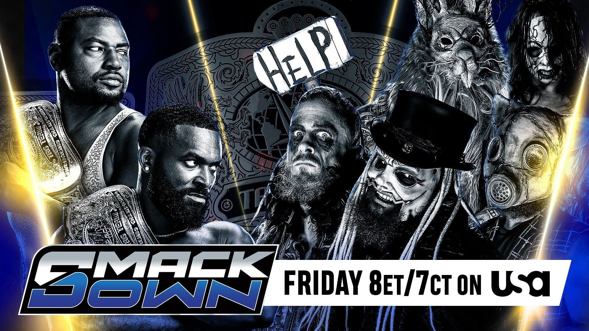 The Street Profits defend their WWE Tag Team Titles against The Wyatt Sicks on SmackDown. (Photo: WWE.com)