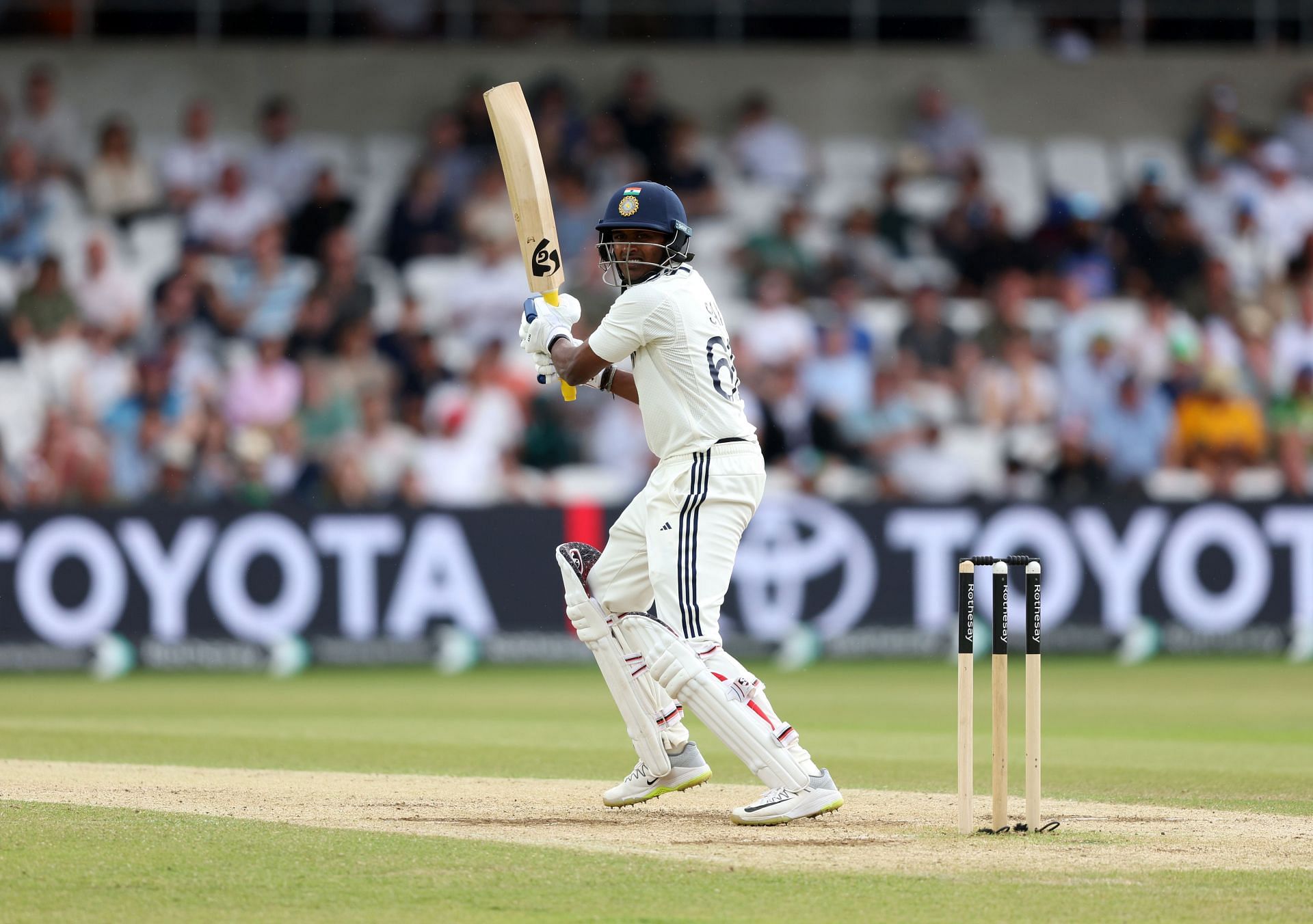 Sai Sudharsan was part of India&#039;s playing XI for the first Test against England. [P/C: Getty]