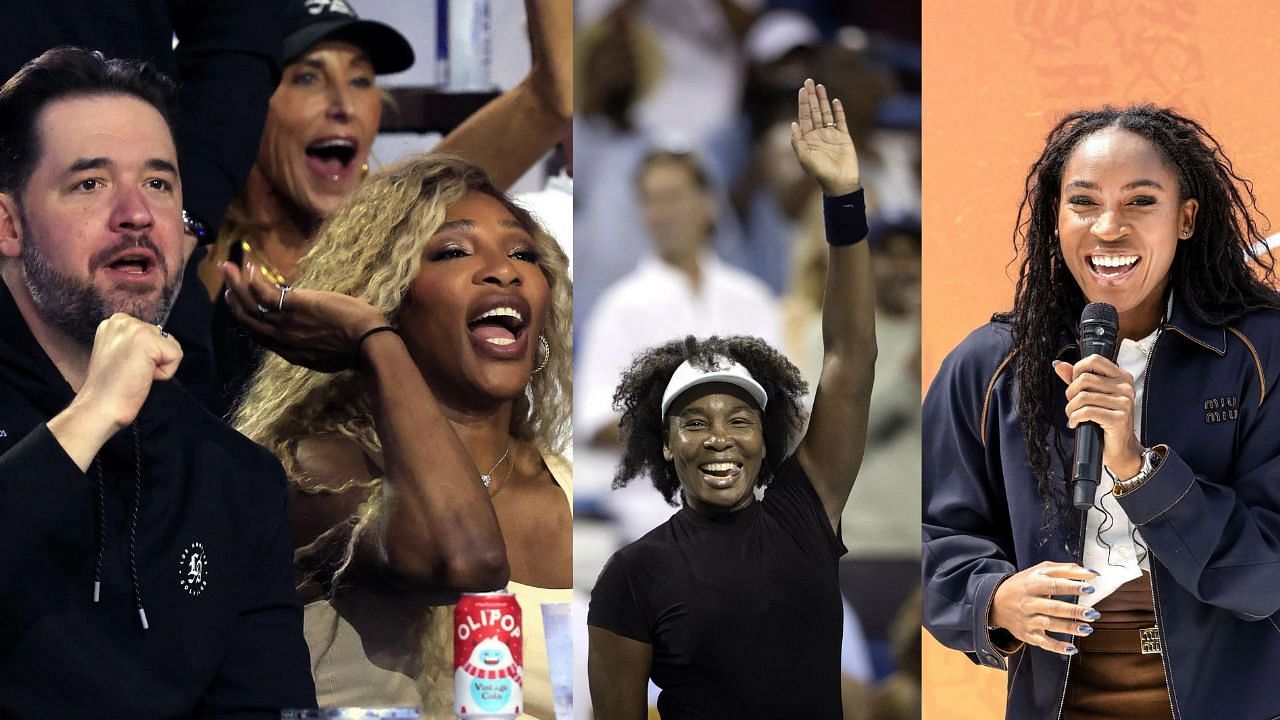 Alexis Ohanian and Coco Gauff reacts to Venus Williams