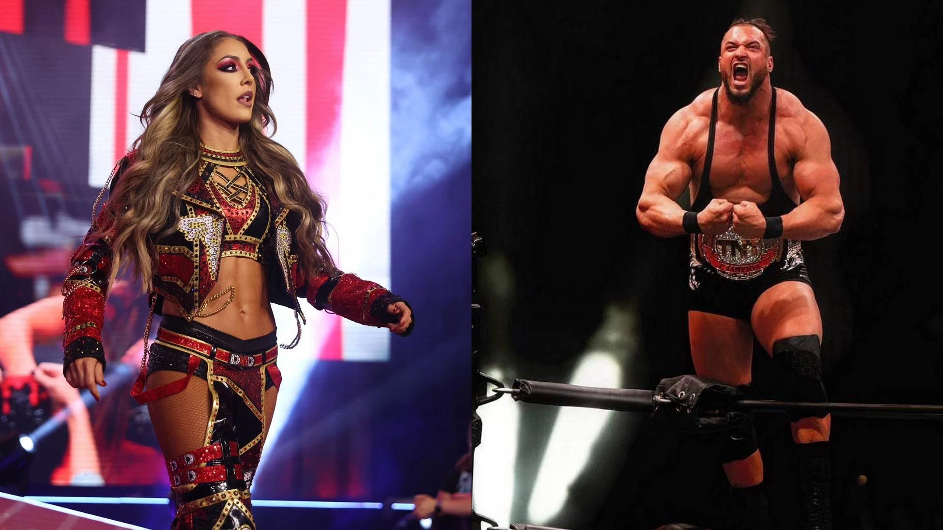 Britt Baker (left) and Wardlow (right). (Image credits: Britt Baker and Wardlow