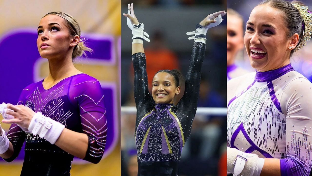Olivia Dunne, Haleigh Bryant, and Aleah Finnegan (Image via: All Getty)