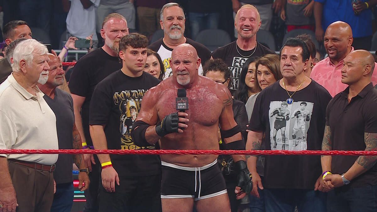 Goldberg retired on Saturday. (Image via WWE.com)