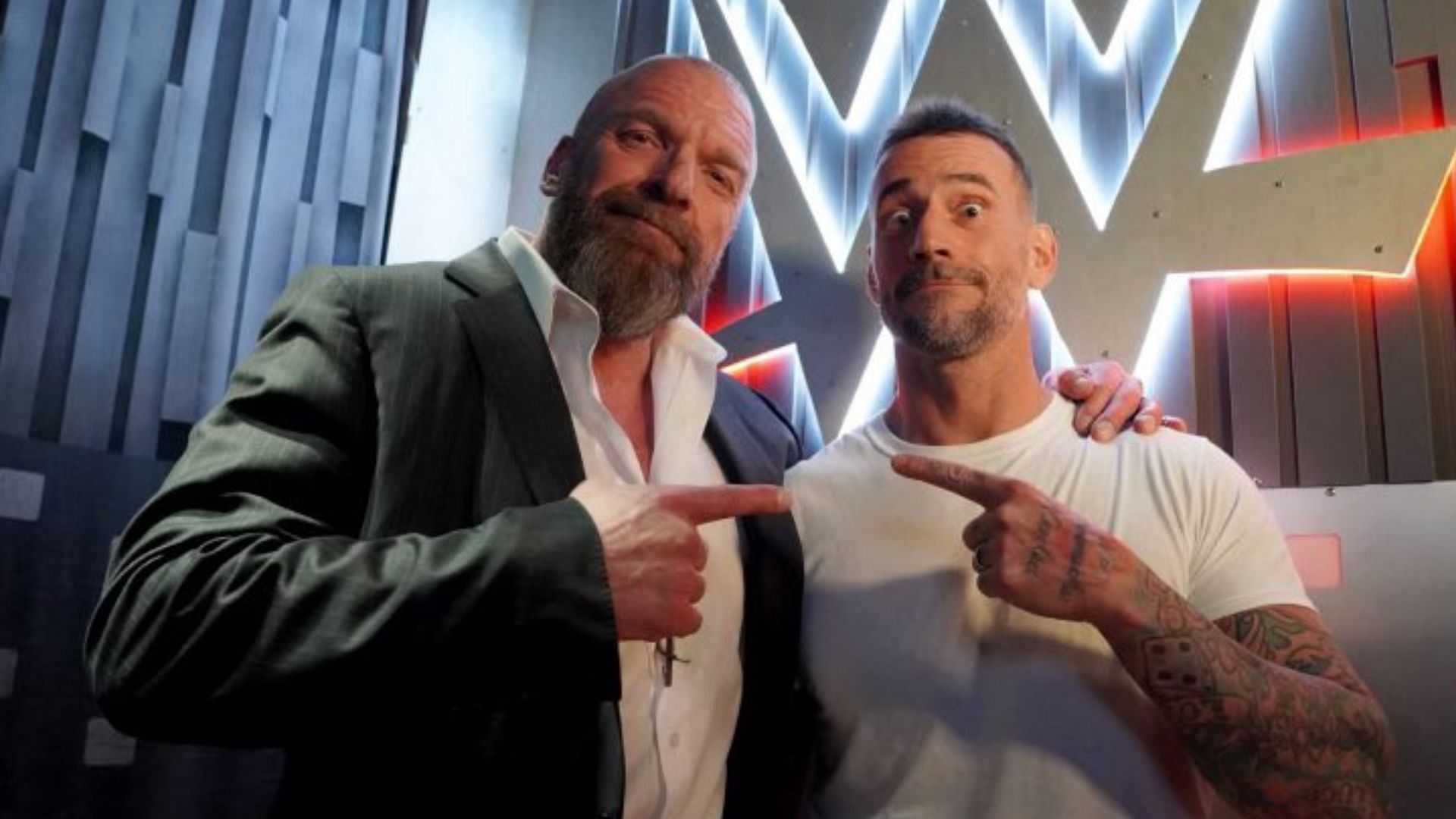 Triple H and CM Punk after Survivor Series 2023! [Image credit: WWE.com]