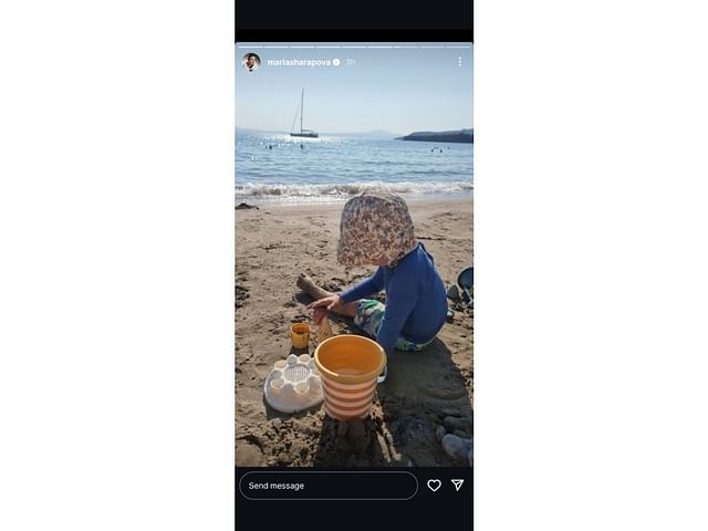 Sharapova's Instagram story