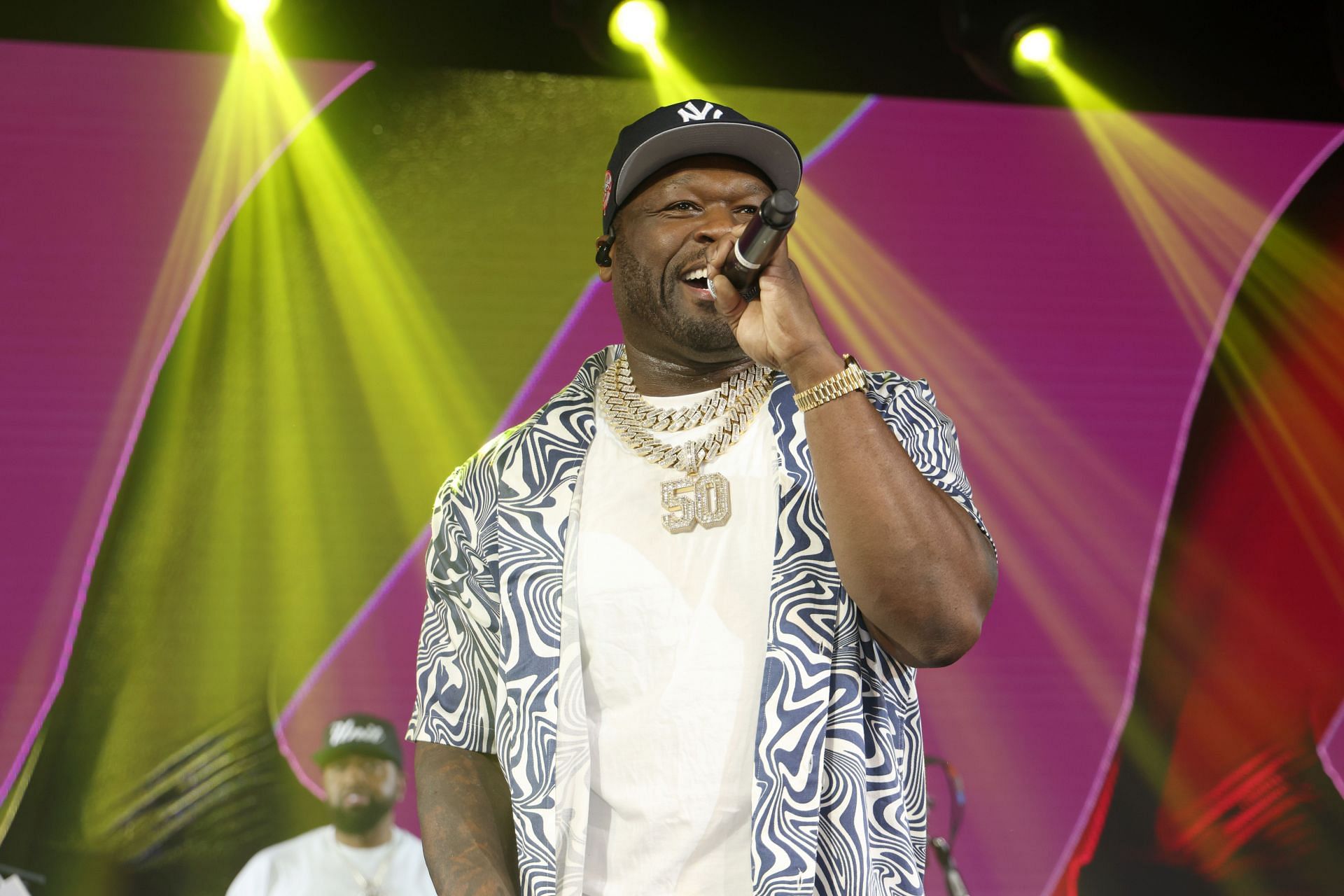 50 Cent at 26th Annual Best Buddies Miami Gala Honoring Global Ambassador Guy Fieri (Image Source: Getty)