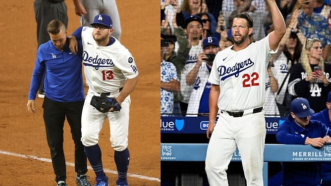 Moments before Clayton Kershaw’s 3,000 strikeouts, Max Muncy collapses in pain with apparent knee injury
