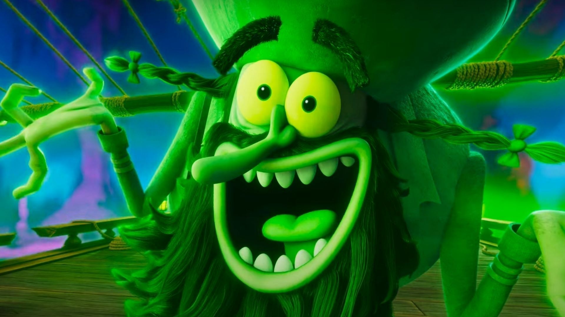 Mark Hamill voices The Flying Dutchman in The SpongeBob Movie: Search for SquarePants (Image via YouTube/Nickelodeon)